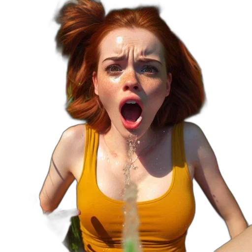 face, dress, creature, hair transparent PNG cut-out