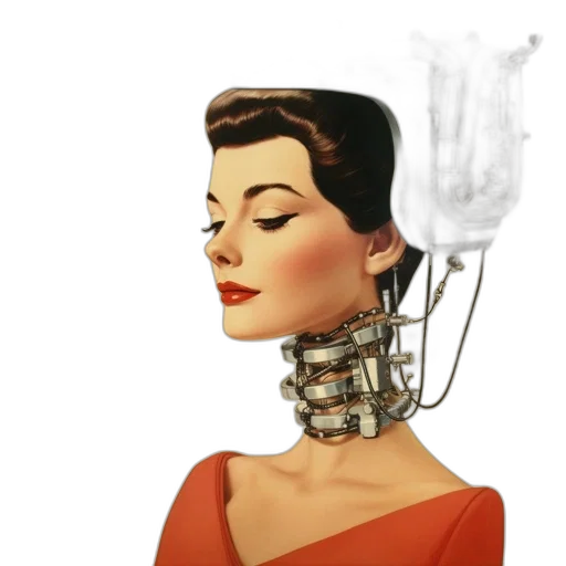 robot, jewelry, crown, hair transparent PNG cut-out