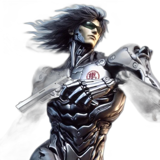 robot, comic book art, concept art, cyberpunk transparent PNG cut-out