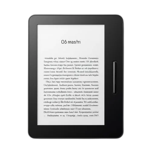 modern, e-reader, black, screen transparent PNG cut-out