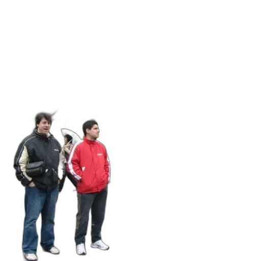 jacket, staff, umbrella, robot transparent PNG cut-out