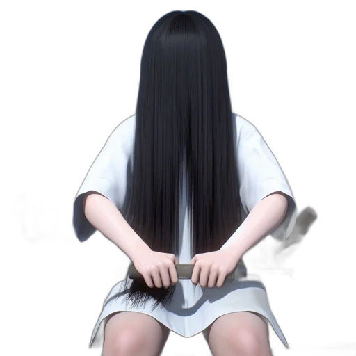 hair, dress, weapon, creature transparent PNG cut-out