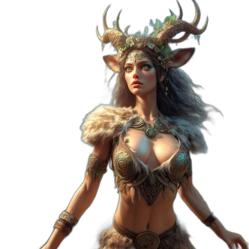 fantasy art, concept art, comic book art, 3d render transparent PNG cut-out