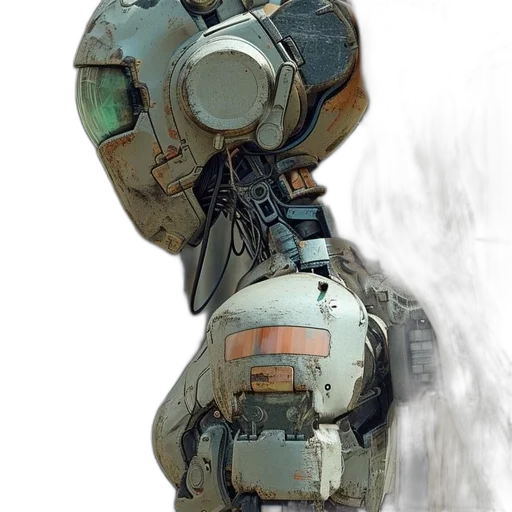 robot, weapon, face, mask transparent PNG cut-out