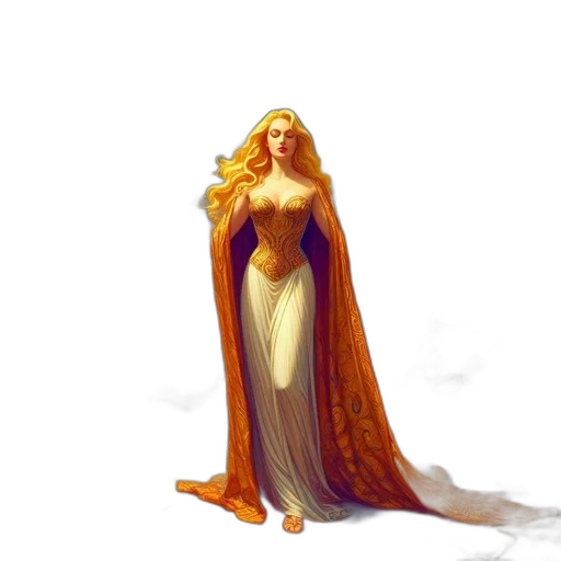 dress, crown, fantasy art, concept art transparent PNG cut-out