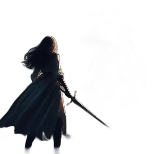 sword, weapon, staff, dress transparent PNG cut-out