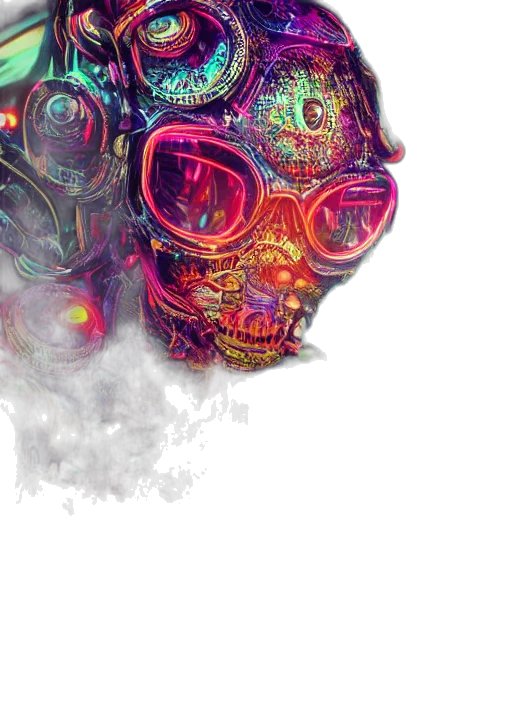 mask, face, robot, jacket transparent PNG cut-out
