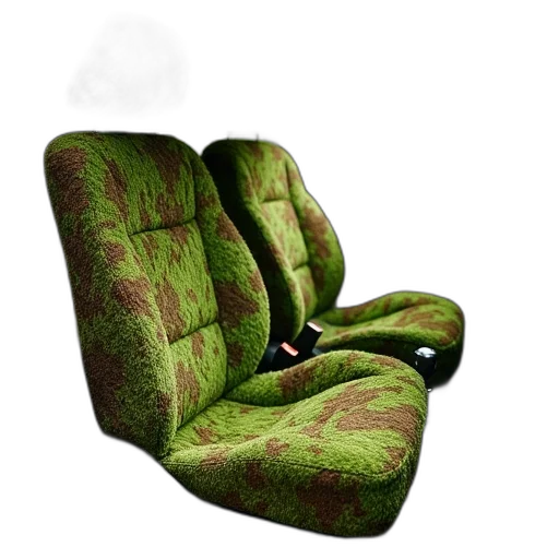 furniture, 3d render, photorealistic, green transparent PNG cut-out