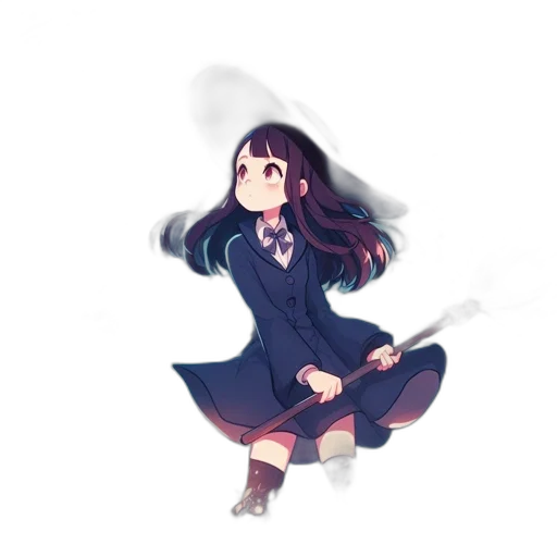 dress, creature, staff, weapon transparent PNG cut-out