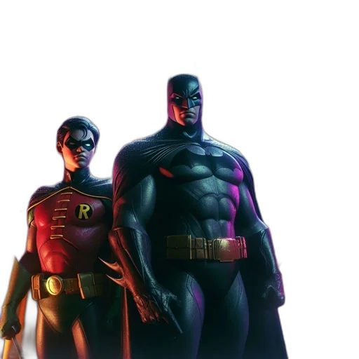 concept art, comic book art, 3d render, dark transparent PNG cut-out