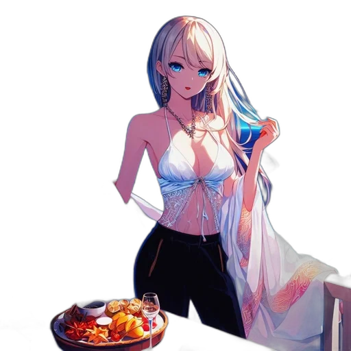 dress, food, robot, jewelry transparent PNG cut-out