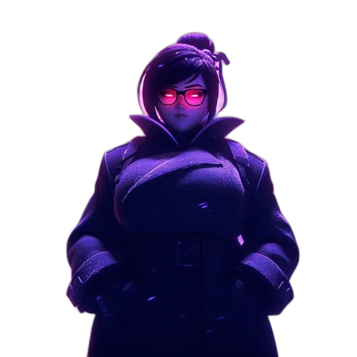 mask, jacket, staff, robot transparent PNG cut-out