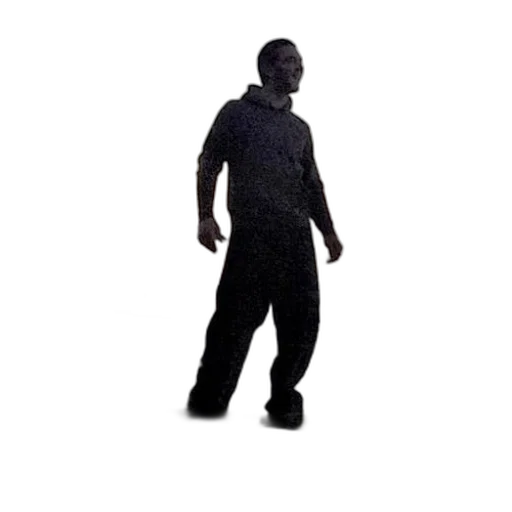 jacket, mask, creature, staff transparent PNG cut-out