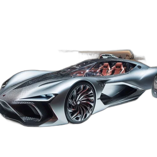 car, concept art, 3d render, photorealistic transparent PNG cut-out
