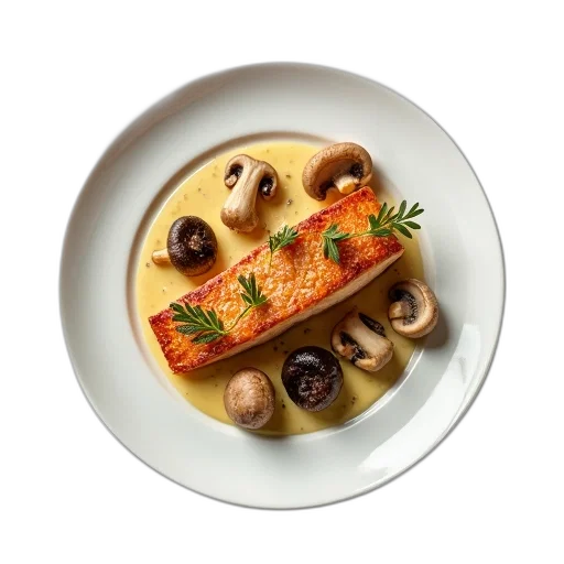 food, golden, plate, piece transparent PNG cut-out