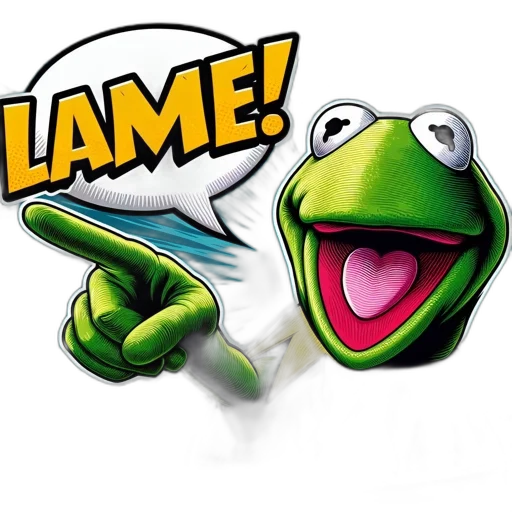staff, photorealistic, kermit, frog transparent PNG cut-out