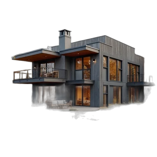 building, 3d render, concept art, photorealistic transparent PNG cut-out
