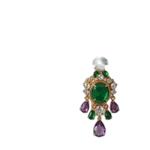 jewelry, crown, green, pair transparent PNG cut-out