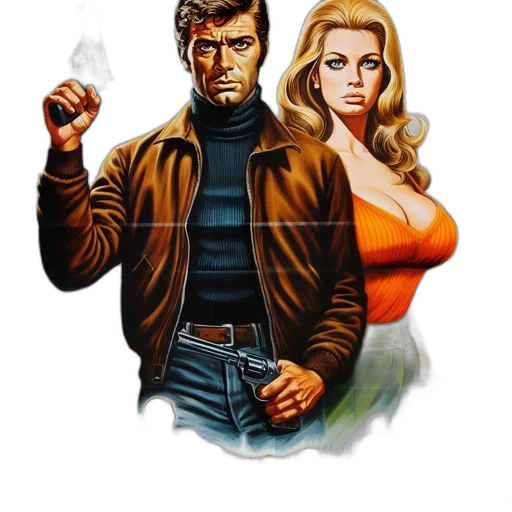 jacket, comic book art, concept art, pixel art transparent PNG cut-out