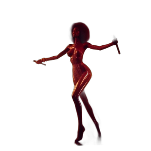 dress, robot, creature, hair transparent PNG cut-out