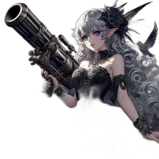 weapon, staff, sword, dress transparent PNG cut-out