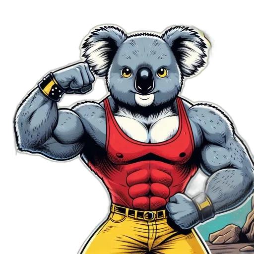 animal, comic book art, cartoon, concept art transparent PNG cut-out