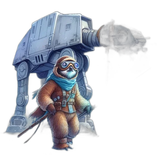 robot, staff, weapon, concept art transparent PNG cut-out