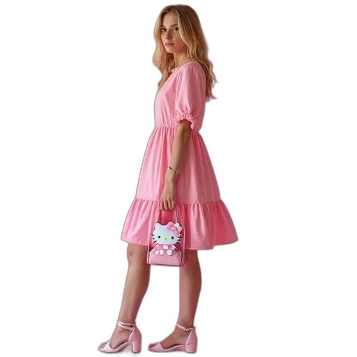 dress, little, pink, shoes transparent PNG cut-out