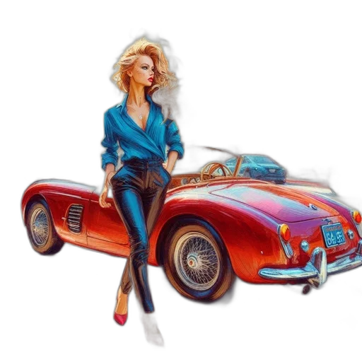 car, jacket, concept art, comic book art transparent PNG cut-out