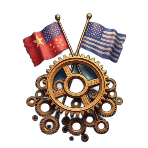 jewelry, crown, two, flags transparent PNG cut-out