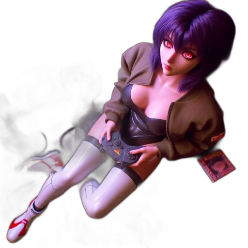 weapon, jacket, concept art, cyberpunk transparent PNG cut-out