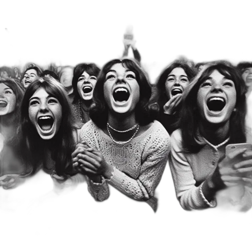 group, young, women, crowded transparent PNG cut-out