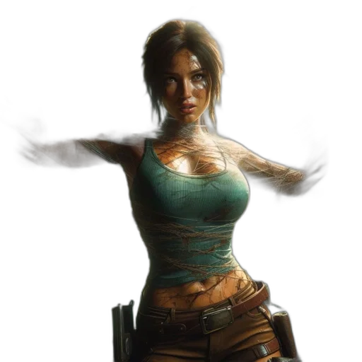 dress, staff, concept art, fantasy art transparent PNG cut-out