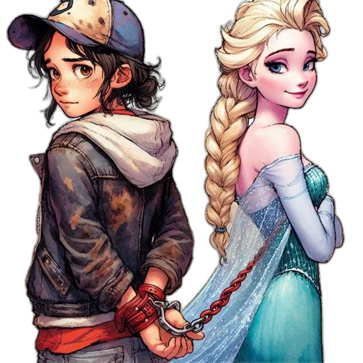 fantasy art, comic book art, concept art, watercolor transparent PNG cut-out