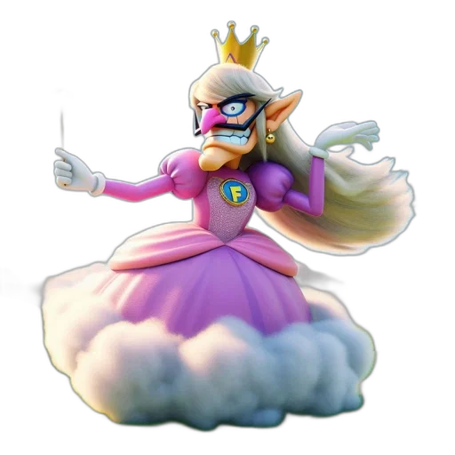 crown, dress, staff, weapon transparent PNG cut-out