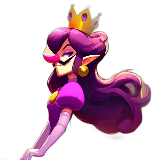 crown, dress, staff, concept art transparent PNG cut-out