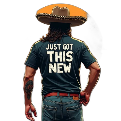 hat, jacket, phrase, says transparent PNG cut-out