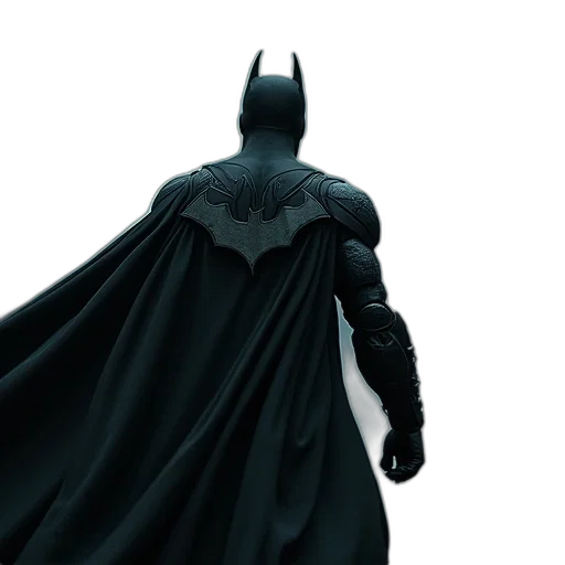 3d render, concept art, comic book art, batman transparent PNG cut-out