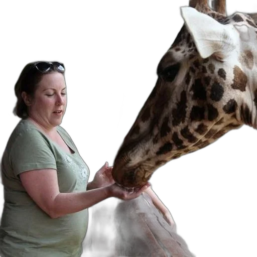 animal, creature, staff, woman transparent PNG cut-out