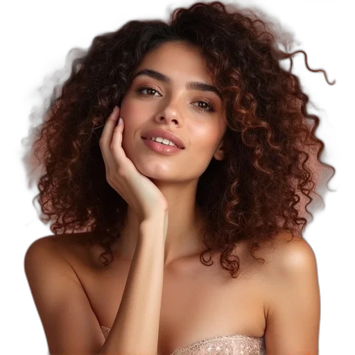 hair, jewelry, face, crown transparent PNG cut-out