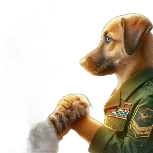 staff, animal, jacket, concept art transparent PNG cut-out