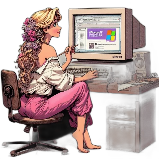 pixel art, vaporwave, concept art, cartoon transparent PNG cut-out