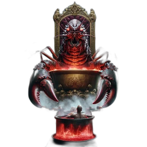 crown, mask, creature, sword transparent PNG cut-out