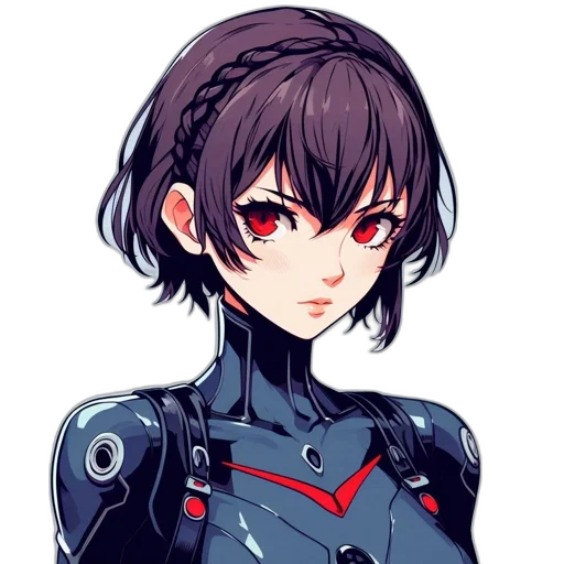 robot, face, jacket, staff transparent PNG cut-out