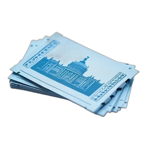 blue, stack, white, paper transparent PNG cut-out