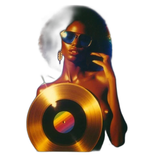 golden, individual, afro, hairdo transparent PNG cut-out