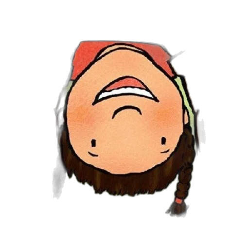 face, hair, hat, staff transparent PNG cut-out