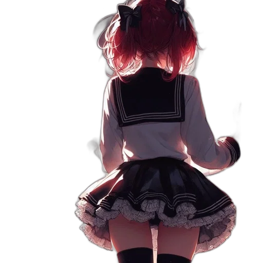 dress, jacket, staff, weapon transparent PNG cut-out