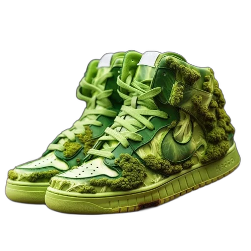 shoes, 3d render, photorealistic, concept art transparent PNG cut-out