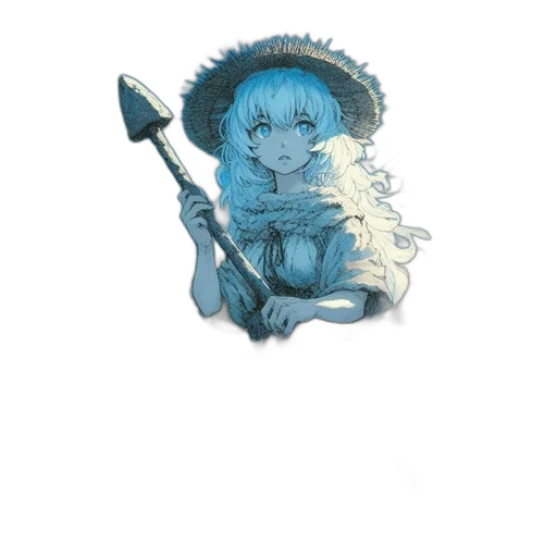 staff, hat, umbrella, weapon transparent PNG cut-out